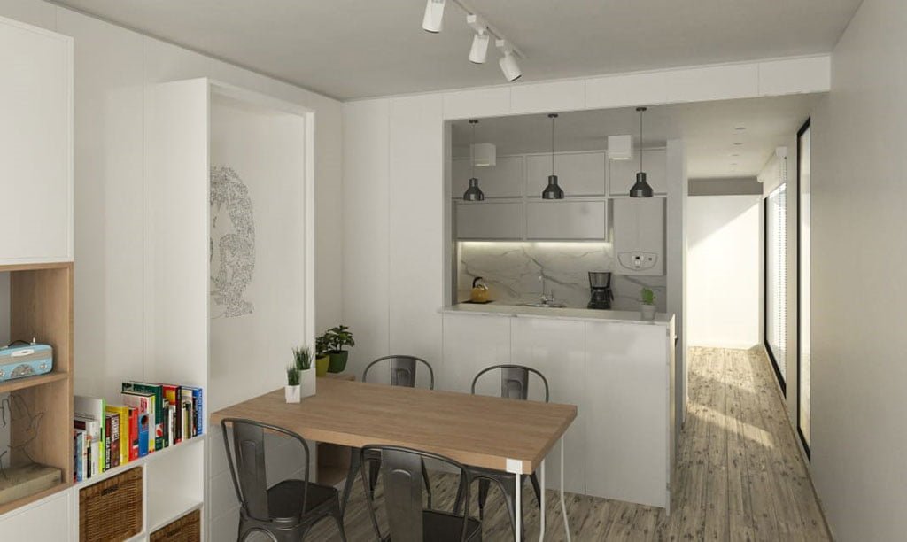 render de reforma integral de estudio