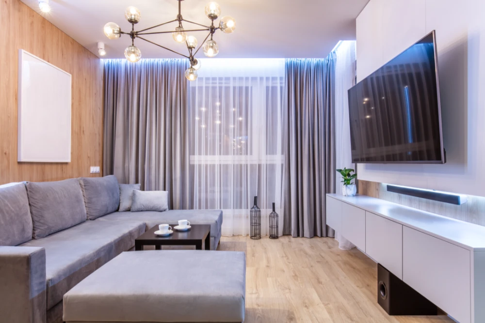 reformas integrales en Sants Montjuïc - salón comedor en apartamento - Reformas Renew Barcelona